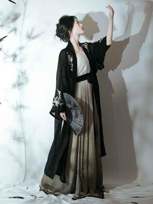 Song Dynasty | Black Modern Hanfu - Yandan_Hanfu
