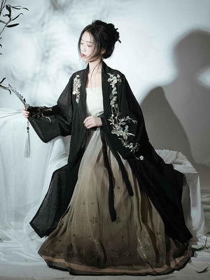 Song Dynasty | Black Modern Hanfu - Yandan_Hanfu