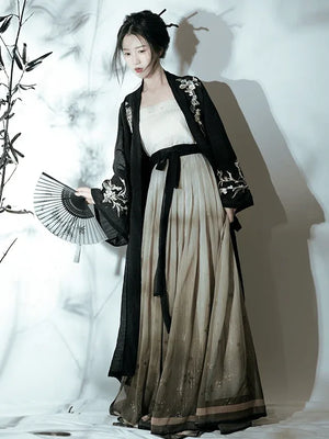 Song Dynasty | Black Modern Hanfu - Yandan_Hanfu
