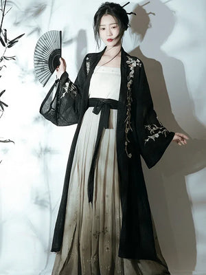 Song Dynasty | Black Modern Hanfu - Yandan_Hanfu