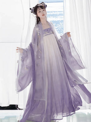 Tang Dynasty | Purple Traditional Hanfu - Yandan_Hanfu