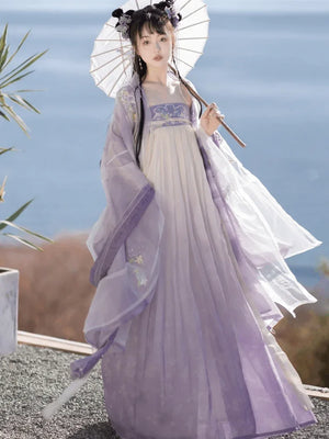 Tang Dynasty | Purple Traditional Hanfu - Yandan_Hanfu