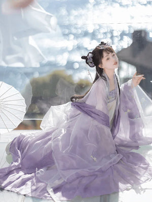 Tang Dynasty | Purple Traditional Hanfu - Yandan_Hanfu