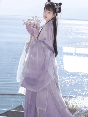 Tang Dynasty | Purple Traditional Hanfu - Yandan_Hanfu