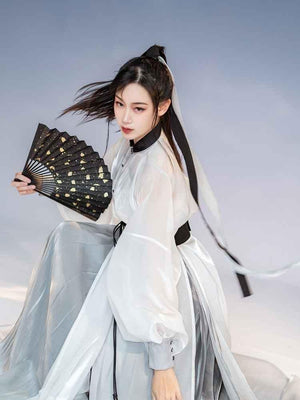 White Modern Chinese Hanfu 【拟梦】 - Yandan_Hanfu