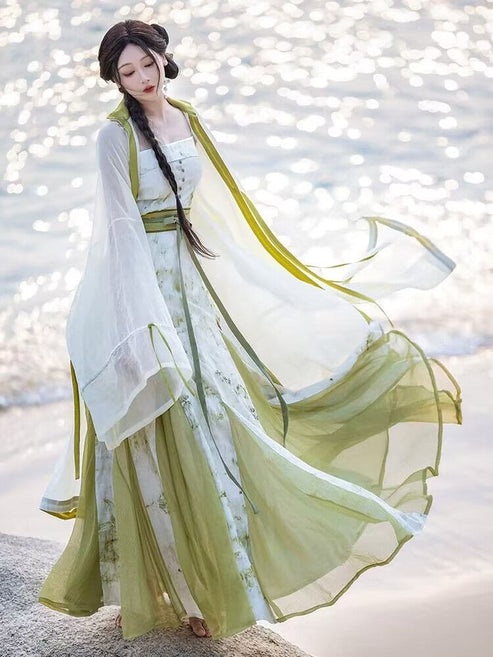 Green Modern Hanfu【青玉案】 – Yandan_Hanfu