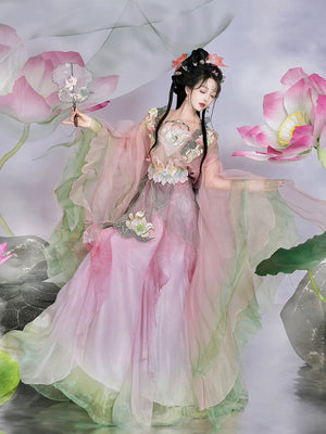 Authentic fuying spring summer hanfu wei jinfeng southern northern dynasties big sleeved shirt daily fairy energy suit standing front