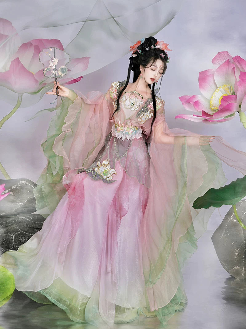 Authentic fuying spring summer hanfu wei jinfeng southern northern dynasties big sleeved shirt daily fairy energy suit standing front