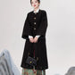 Black silk hanfu dress for women inspired by Song Dynasty, with traditional hanfu coat and jacket. Perfect for Chinese New Year, winter hanfu, graduations, hanfu cosplay, and casual wear. This red modern hanfu combines traditional and modern Chinese clothing styles, available for sale at hanfu shops and online stores. Ideal choice for hanfu women looking for elegant and versatile Chinese clothing.