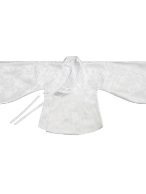 Dark floral pipa sleeve hanfu cross collar plus size jacket daily jacquard

