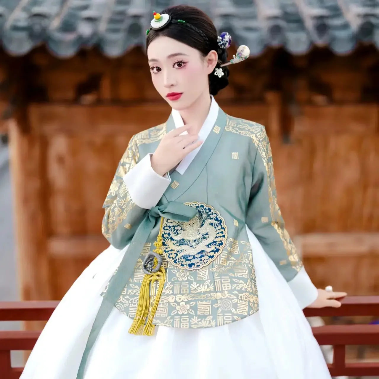 korean princess dress up Purple Princess Hanbok Palace Dress Korean Traditional Gown for Wom