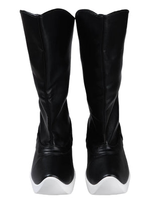 Men and women hanfu leather boots soap boots ming style thick soled original antique 5cm height increase

