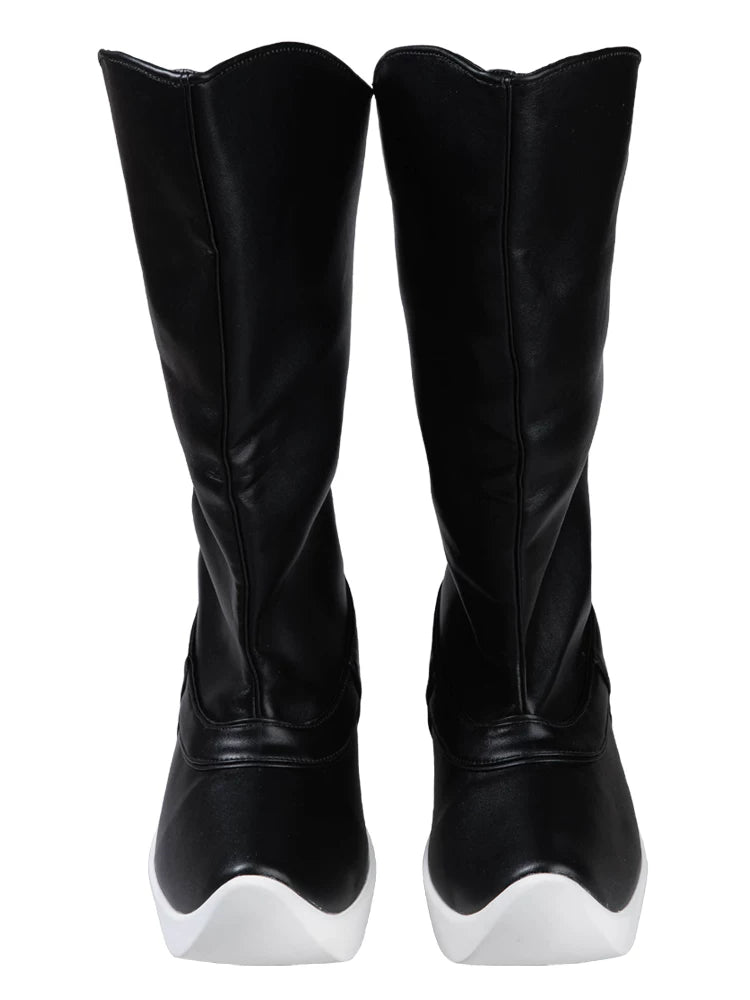 Men and women hanfu leather boots soap boots ming style thick soled original antique 5cm height increase

