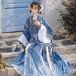 This elegant blue hanfu for women features flowing hanfu sleeves, intricate hanfu patterns, and classic hanfu layers. Perfect as a princess hanfu dress, fairy hanfu dress, or sexy hanfu, it’s inspired by Tang Dynasty hanfu and ideal for hanfu cosplay or hanfu dance styles. Available in plus size hanfu, it pairs beautifully with a chic hanfu skirt. Wondering where to buy hanfu? Explore our trusted hanfu shop for the best hanfu for sale options. 