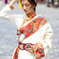 Noble Tibetan robe white Tibetan clothing