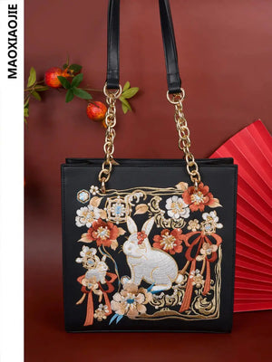 Elevate your style with this elegant Black Hanfu Bag, designed to complement both modern hanfu and traditional hanfu outfits. Ideal for hanfu women, this bag pairs beautifully with casual hanfu, hanfu cosplay, or layered hanfu outfits. A versatile hanfu accessory, it’s perfect for carrying essentials in style. Looking for authentic accessories? Shop now at our trusted hanfu shop for the best modernised hanfu bags.