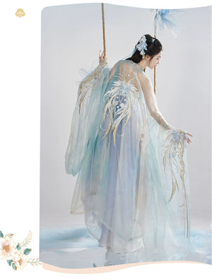 Discover blue traditional hanfu for women with elegant hanfu sleeves, intricate hanfu patterns, and layered designs. Perfect as a princess hanfu dress, fairy hanfu dress, or sexy hanfu, it’s ideal for hanfu cosplay, hanfu dance style, or casual wear. Shop plus size hanfu, hanfu skirts, and more at our trusted hanfu shop, featuring hanfu for sale from top chinese clothing brands and the best Chinese designer clothing websites. 