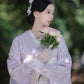 Purple high-end lace Taisho Romance modified kimono