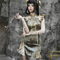 Spring Dragon Festival, Embroidered Short Cheongsam Dress Halloween