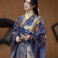 [Dragon Roar] Hanfu Printing Smudge Embroidery Ming Blue Daoist Robe