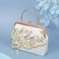 Yuejian white embroidered cheongsam Hanfu bag