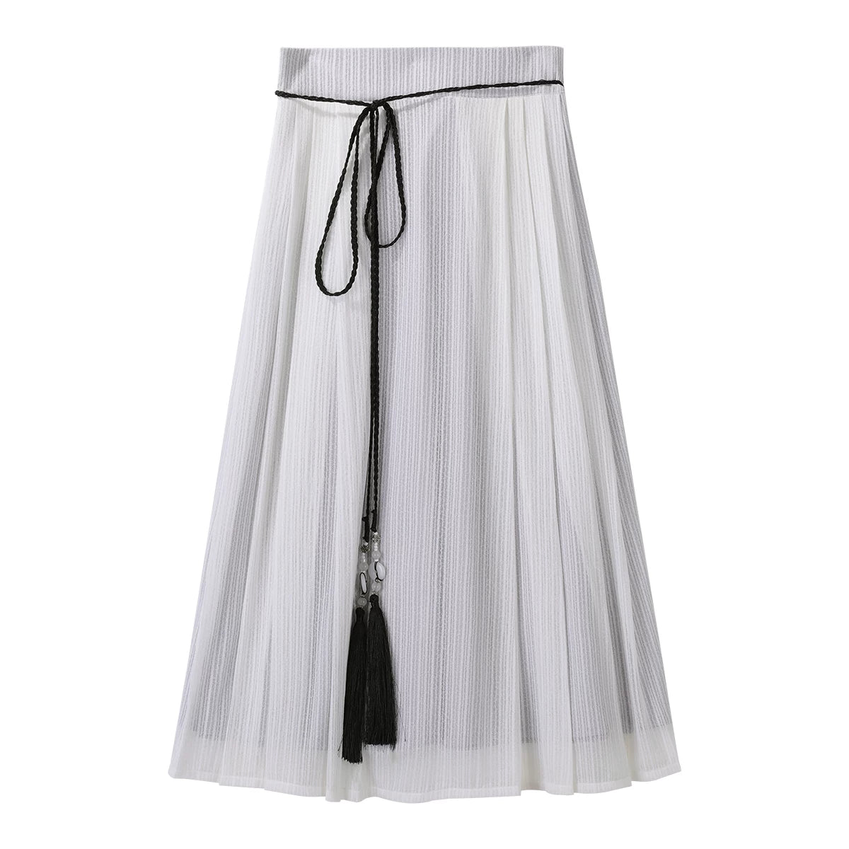 Purple hanfu shirt and ivory half skirt casual New Chinese style