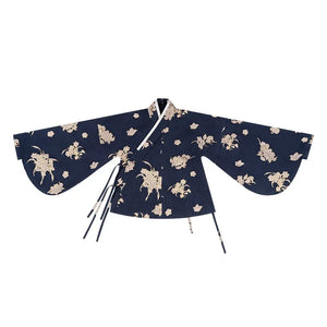 East-Meets-West Pink Two-Piece Set | Romance Embroidered Hanfu Blouse & Over Skirt - Yandan_Hanfu