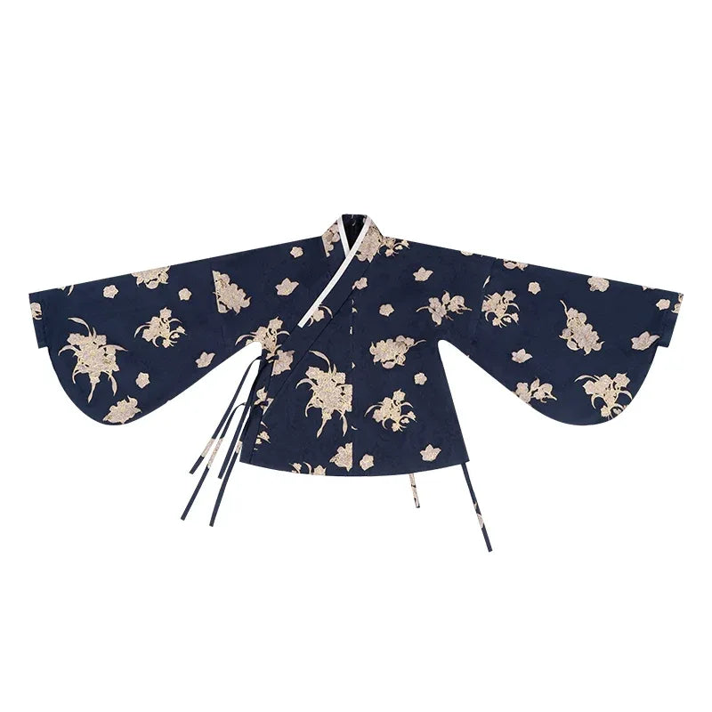 East-Meets-West Pink Two-Piece Set | Romance Embroidered Hanfu Blouse & Over Skirt - Yandan_Hanfu