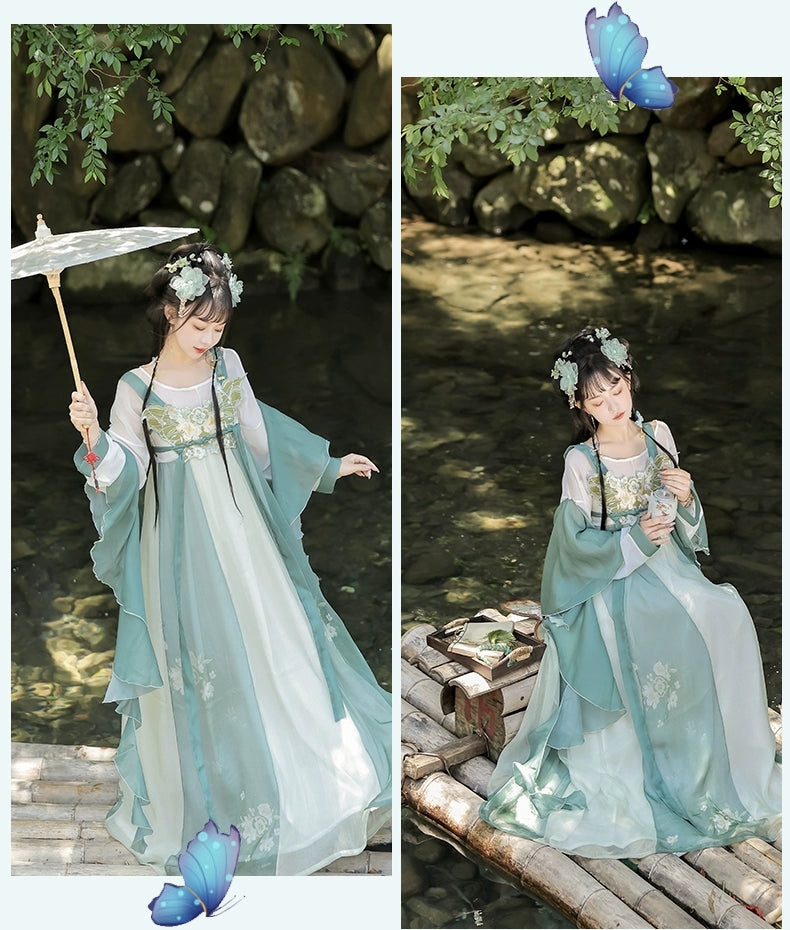 [Little Saucer Fairy] chest-length skirt Han element Hanfu summer daily