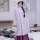 Iris set embroidery purple autumn and winter Hanfu