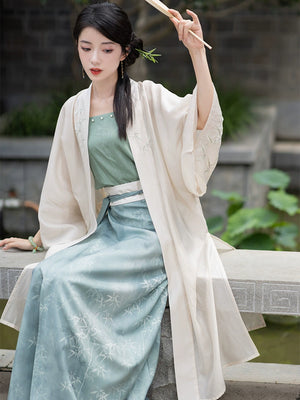 This blue modern hanfu features elegant hanfu sleeves, a stylish hanfu jacket, and timeless charm. Perfect for a princess hanfu dress, fairy hanfu dress, or casual hanfu, it suits every hanfu woman. Layer with a hanfu shirt or wear as a modern hanfu dress, inspired by Ming Dynasty hanfu. Ideal for hanfu cosplay or as a cozy winter hanfu, it’s available at our trusted hanfu shop. Wondering where to buy hanfu? Start here for authentic styles.