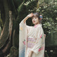 White Japanese kimono retro small sleeve modified kimono