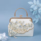 Yuejian white embroidered cheongsam Hanfu bag