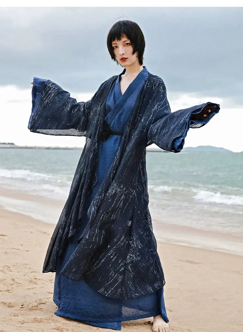 Super fairy autumn three-piece Hanfu antique jacket Chinese suit women's clothing