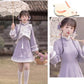 Ziyun Rabbit Hanfu Women's Cheongsam Chinese New Year Set Autumn and Winter