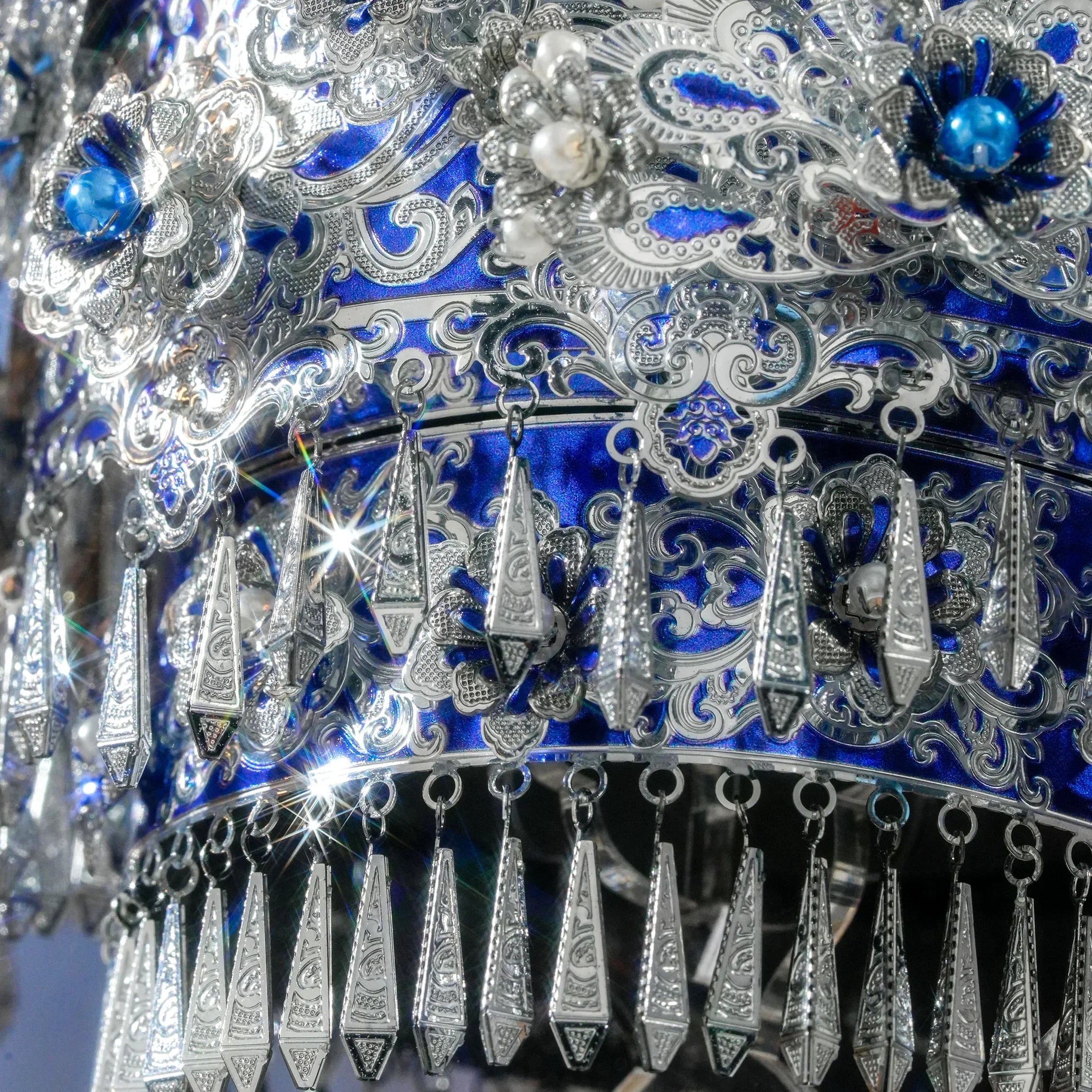 Intangible Cultural Heritage] Miao Silver Crown Ornament 3D Three