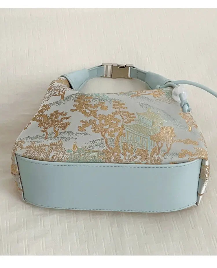 Complete your look with this elegant blue cheongsam Bag, designed to complement both modern hanfu and traditional hanfu styles. Perfect for hanfu women, this bag adds charm to casual hanfu, hanfu cosplay, or layered hanfu outfits. A must-have hanfu accessory, it’s ideal for carrying essentials while maintaining an authentic style. Wondering where to buy qipao or accessories? Shop now at our trusted hanfu shop for the best modernised hanfu bags.