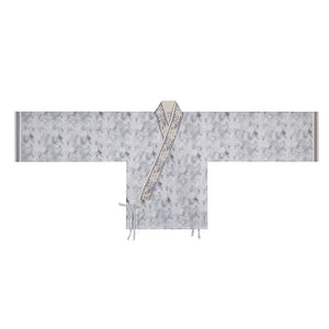 Ink Blue Jin Dynasty Hanfu Separates and 3-Piece Set - neckline and closure detail