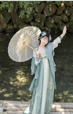 Discover green Traditional hanfu for women with elegant hanfu sleeves, intricate hanfu patterns, and layered designs. Perfect for princess hanfu dress, fairy hanfu dress, sexy hanfu, or hanfu cosplay. Pair with a hanfu skirt, hanfu coat, or dark green hanfu jacket. For men, shop modern hanfu male robes inspired by Tang Dynasty hanfu. Visit our hanfu shop for the best hanfu for sale. 