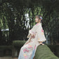 White Japanese kimono retro small sleeve modified kimono