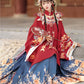 Flower marriage Ming Dynasty Red Hanfu