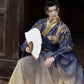 [Dragon Roar] Hanfu Printing Smudge Embroidery Ming Blue Daoist Robe