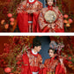 Ming-Dynasty wedding clothes round neck robe men's stand-up collar large-sleeved jacket Xiacheng horse face skirt women's Hanfu