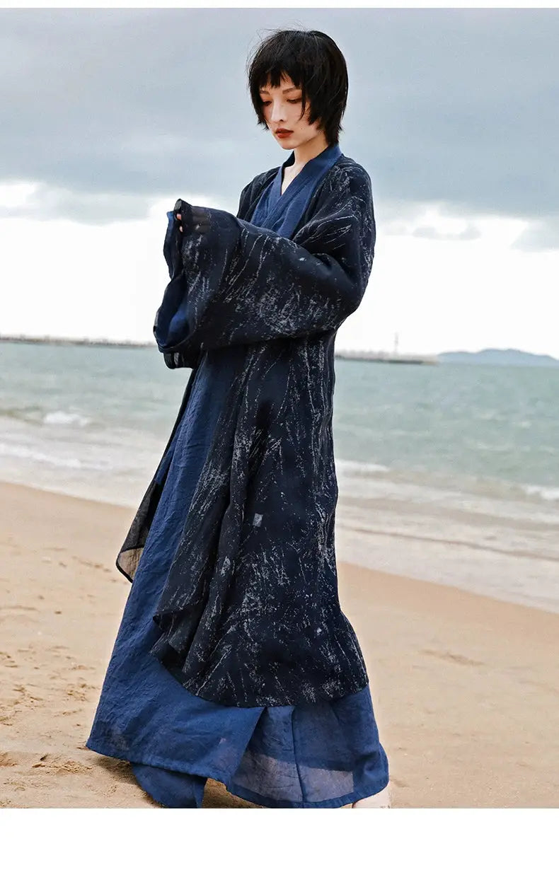 Super fairy autumn three-piece Hanfu antique jacket Chinese suit women's clothing