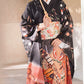 Japanese Kimono Retro Gorgeous Small Sleeve Improved Kimono Black Butterfly