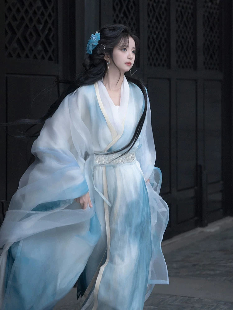 Han Element Commuter Light Han Clothing A complete set of improved women's ancient costumes, fairy fluttering dresses, daily wear