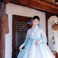 Blue Hanbok Korean Dress Women's Court Dress