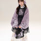 [Flower Mist] Pipa Sleeve Crossneck Shirt Ming Hanfu Women's Black Skirt Horse Skirt Set