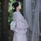 Purple high-end lace Taisho Romance modified kimono