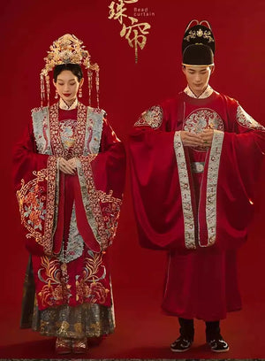 Discover elegant red Chinese wedding dresses, cheongsam wedding dresses, and Chinese collar wedding gowns. For men, shop Chinese wedding suits, male outfits, and wedding hanfu. Our collection includes plus size Chinese wedding dresses, modern Chinese wedding dresses, and accessories like Chinese wedding shoes and flowers. Don’t miss our Chinese wedding cabinet for special occasions.